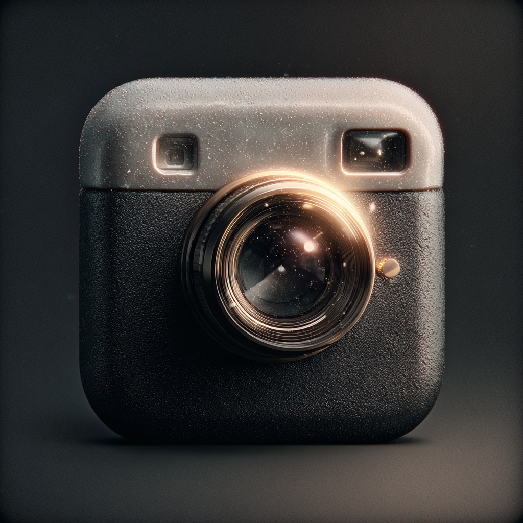 Camera icon in 3D Clay style