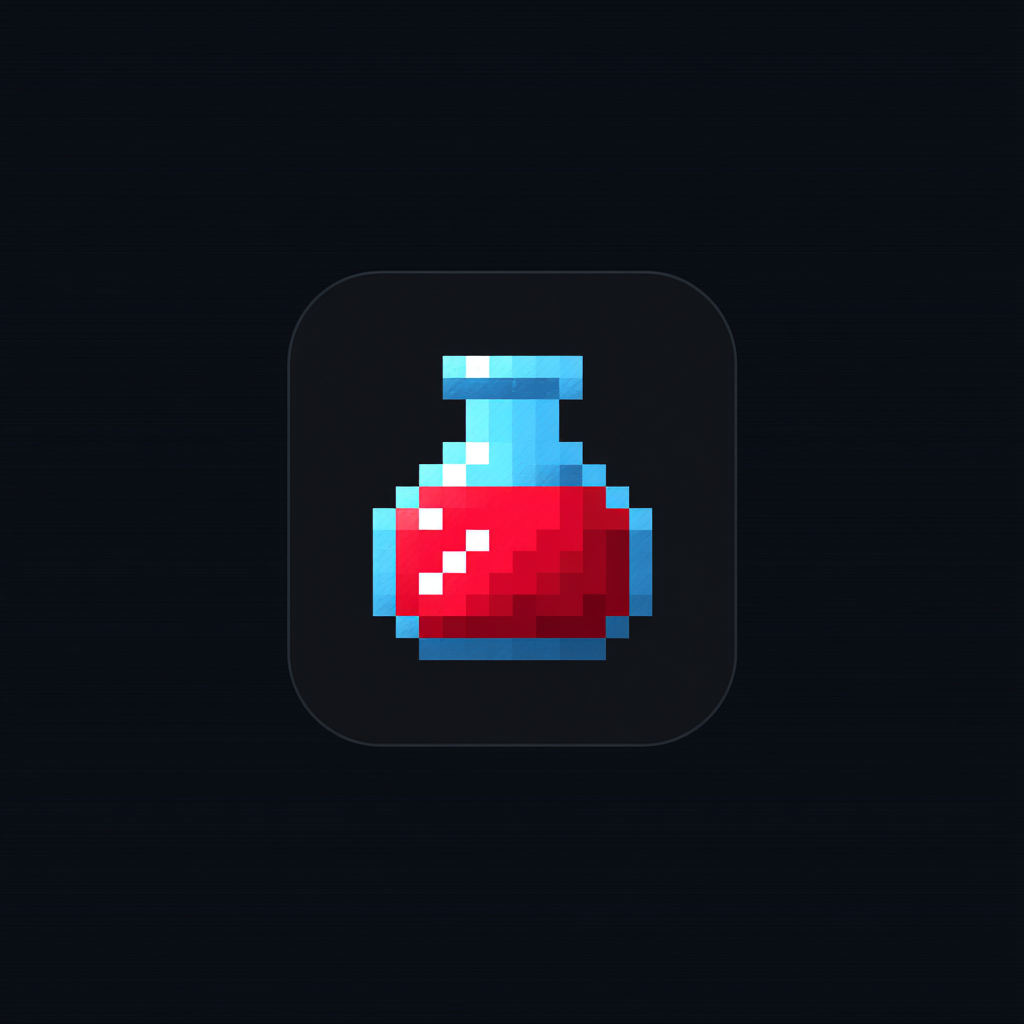 Potion icon in Retro Pixel style