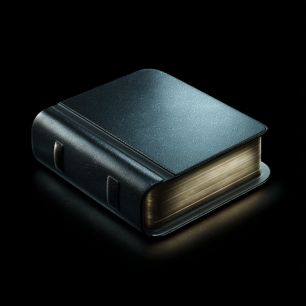 Book icon in Realistic 3D style